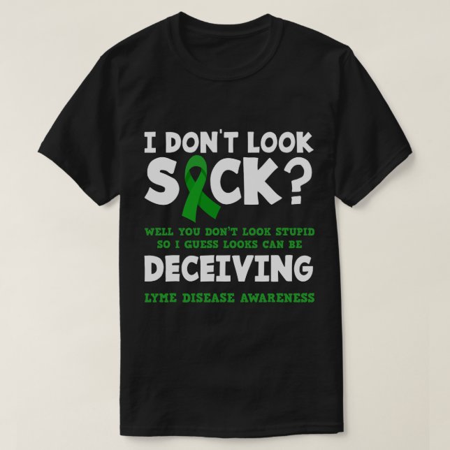 Funny Lyme Disease Warrior T-Shirt (Design Front)
