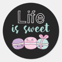 Funny Macaroon Puns Life is Sweet