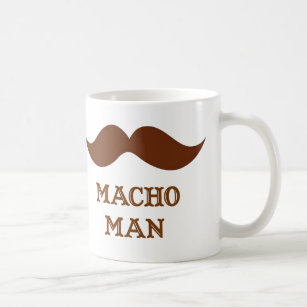 Funny Macho Man Moustache Coffee Mug