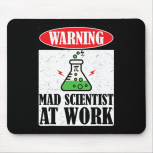 Funny Mad Scientist Science Teacher Halloween Cost Mouse Pad