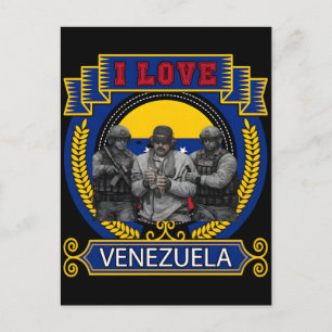 Funny Maduro Arrest Captured Live Venezuela USA Holiday Postcard