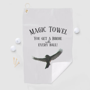 Funny Magic Golf Towel Birdie with Every Ball