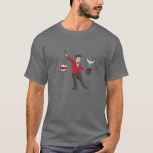 Funny Magician Costume Halloween Hat T-Shirt