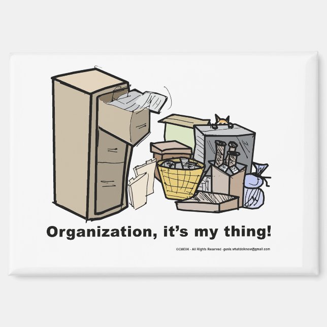 Funny magnet about organisation (Front)