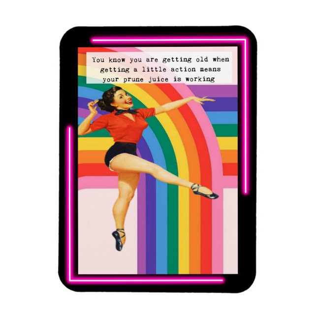 Funny Magnet Best Friend Gift "Prune Juice" (Vertical)