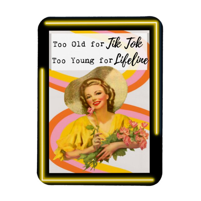 Funny Magnet Best Friend Gift "Tik Tok" (Vertical)