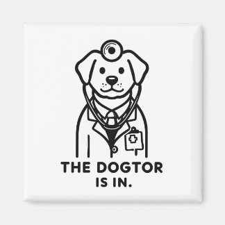 Funny magnet - dogtor 