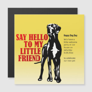 Funny magnet Great Dane invitations
