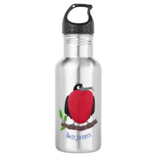 Funny magnificent frigate bird cartoon 532 ml water bottle
