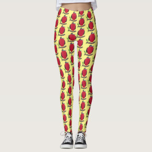 Funny magnificent frigate bird cartoon leggings