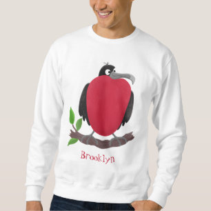 Funny magnificent frigate bird cartoon sweatshirt