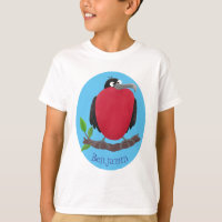 Funny magnificent frigate bird cartoon