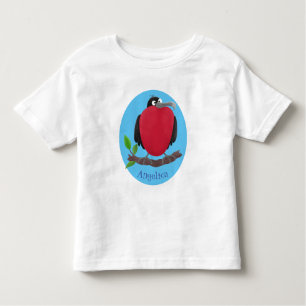Funny magnificent frigate bird cartoon toddler T-Shirt