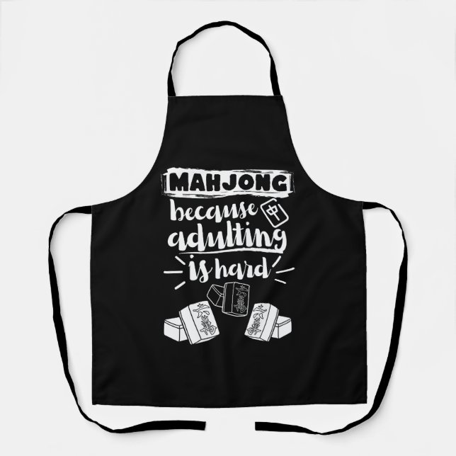 Funny Mahjong  Apron (Front)
