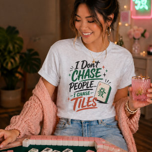 Funny Mahjong Chase Tiles T-Shirt