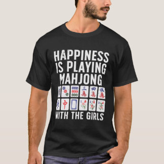 Funny Mahjong For Women Girls Tile Game Mah Jongg  T-Shirt