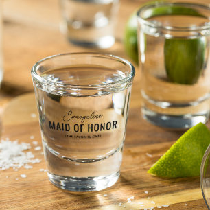 Funny Maid of Honour Bridal Party Shot Glass