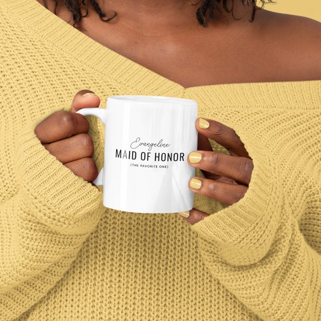 Funny Maid of Honour Proposal Name Coffee Mug (Creator Uploaded)