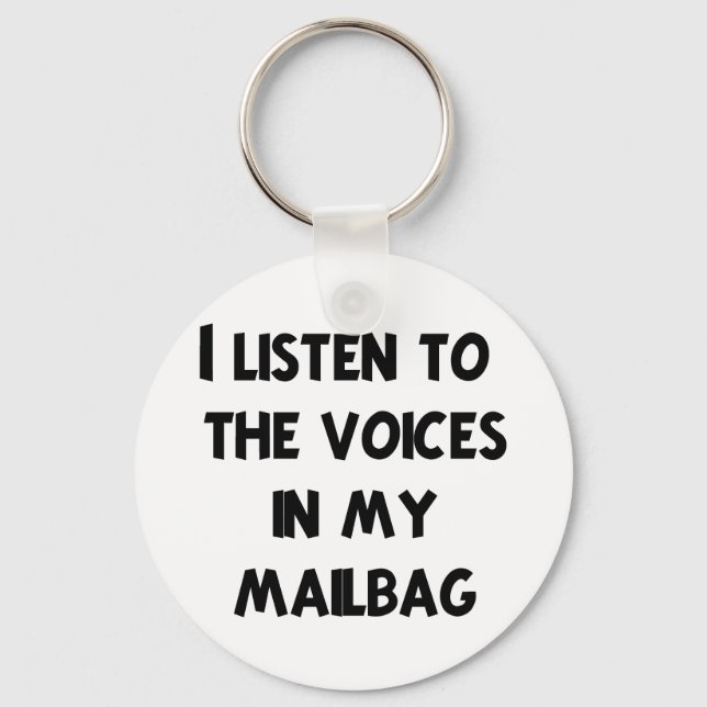 Funny Mail Carrier T-shirts and Gifts Key Ring (Front)