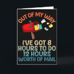 Funny Mailman Art For Men Women Mail Carrier Posta Card<br><div class="desc">Funny Mailman Art For Men Women Mail Carrier Postal Worker</div>