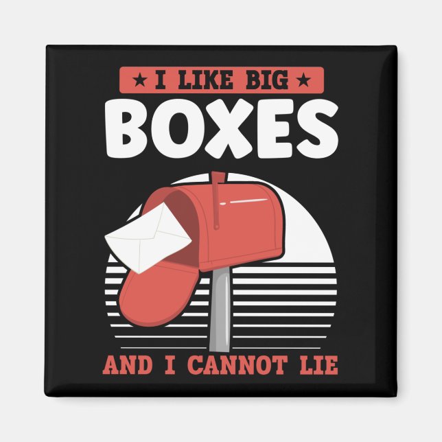 Funny Mailman Postal Worker Mail Carrier Magnet (Front)