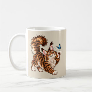 Funny Maine Coon Cat – Playful Cat Humour Coffee Mug