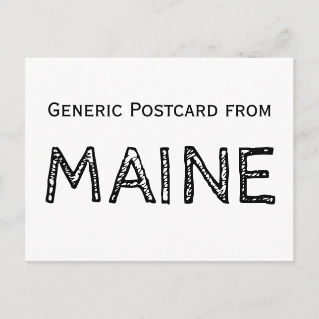 Funny Maine Postcard (Front)