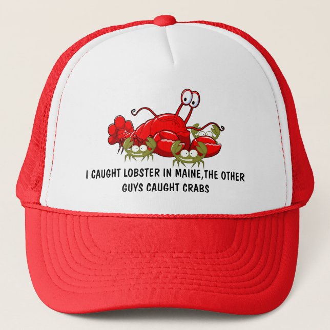 Funny Maine Trucker Hat (Front)