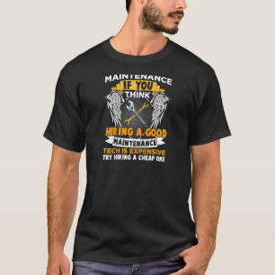 Funny Maintenance Tech Graphic Mechanic Dad Techni T-Shirt