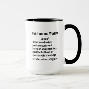 Funny Maintenance Worker Definition gifts Mug