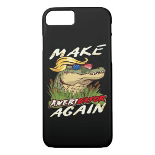 Funny Make Amerigator Again Donald Parody American Case-Mate iPhone Case
