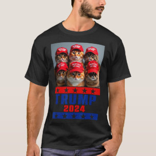 Funny Make Cats Save Again Trump Usa President Ele T-Shirt