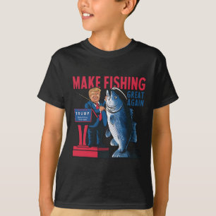 Funny Make Fishing Great Again Trump Fisherman Ang T-Shirt