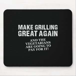Funny Make Grilling Great Again Trump Bbq Pit Mast Mouse Pad