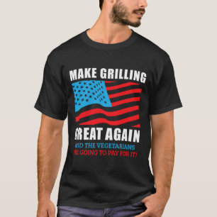 Funny Make Grilling Great Again Trump Bbq Pit Mast T-Shirt