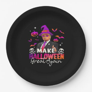 Funny  Make Halloween Great Again Paper Plate
