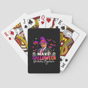Funny Make Halloween Great Again Playing Cards