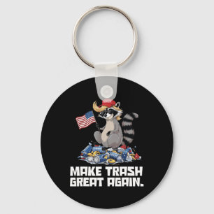Funny Make Trash Great Again Trump Garbage Referen Key Ring