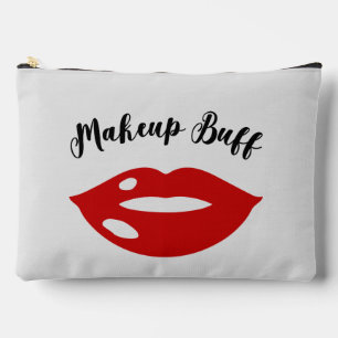 funny Makeup Buff word art  Accessory Pouch
