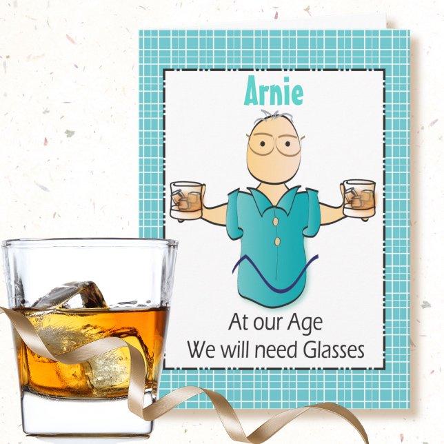 Funny Male Birthday Any Age Sassy Snarky Sarcastic Card (Creator Uploaded)