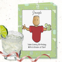 Funny Male Cartoon Margarita Birthday
