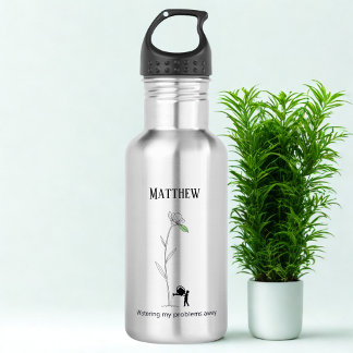 Funny Male Gardener Water Bottle