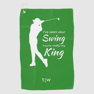 Funny Male Golf Quote I've Seen Your Swing  Towel