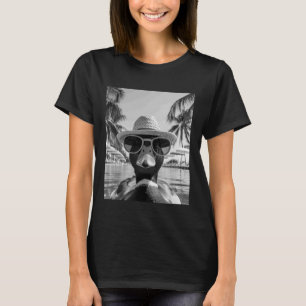 Funny Mallard Duck Selfie Summer Vacation T-Shirt