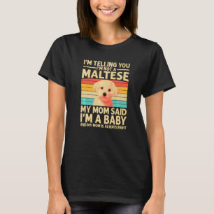 Funny Maltese Design For Mum Women Maltese Lover D T-Shirt