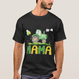 Funny Mama Birthday Boy Tractor Farm Truck Matchin T-Shirt