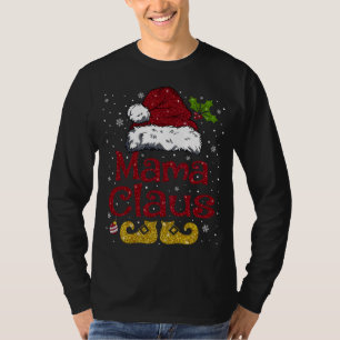 Funny Mama Claus Matching Family Christmas Santa H T-Shirt