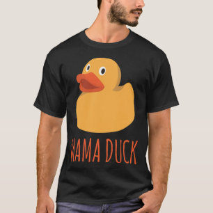 Funny Mama Duck Rubber Ducky Family Matching golde T-Shirt