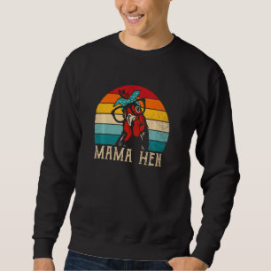 Funny Mama Hen Apparel 80s Vintage Retro Chicken M Sweatshirt