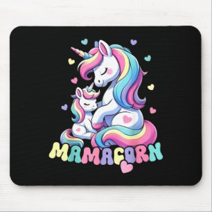 Funny mamacorn costume mothers day unicorn mom mouse pad